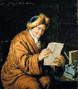 MIERIS, Willem van, An Old Man Reading